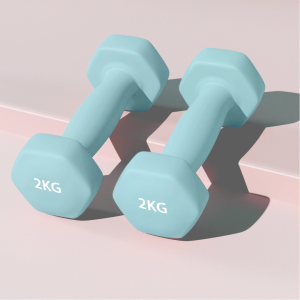 Vikee Neoprene Hex Dumbbells – Color Coded, Anti-Roll Design, Multiple Weights (1.5kg-10kg)