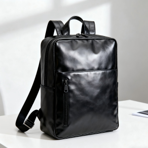 Lowell 21L Classic Laptop Backpack, Water Resistant College Backpack for Men/Women Laptop Bag W/ 15" Laptop Sleeve and Organizational Compartments, PFAS Free, Black