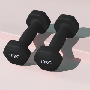 Vikee Neoprene Hex Dumbbells – Color Coded, Anti-Roll Design, Multiple Weights (1.5kg-10kg)